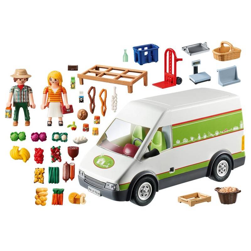 Playmobil 70134 Country Mobile Farm Market Play Set